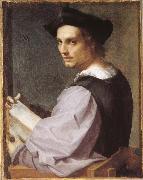 Andrea del Sarto Portratt of young man Sweden oil painting artist